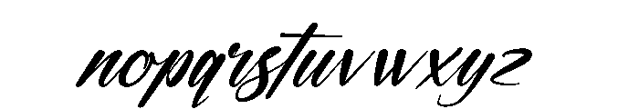 Natural Botanicals Italic Font LOWERCASE