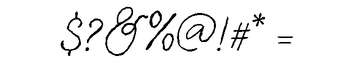 Natural Cottage Script Font OTHER CHARS