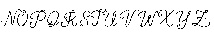 Natural Cottage Script Font UPPERCASE