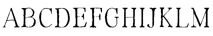Natural Cottage Serif Font UPPERCASE