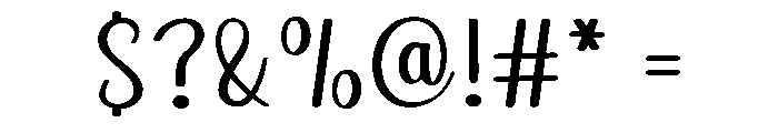 Natural Dreaming Font OTHER CHARS