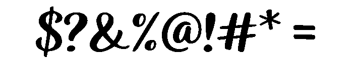 Natural Flow Font OTHER CHARS