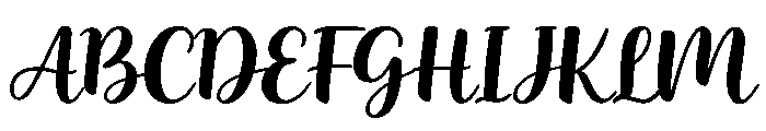 Natural Flow Font UPPERCASE