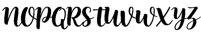 Natural Flow Font UPPERCASE