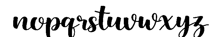 Natural Flow Font LOWERCASE