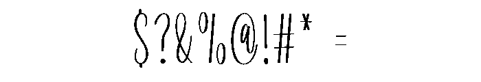 Natural Font Font OTHER CHARS