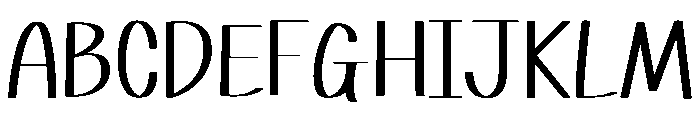 Natural Hand Flow7 Font UPPERCASE