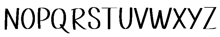 Natural Hand Flow7 Font UPPERCASE