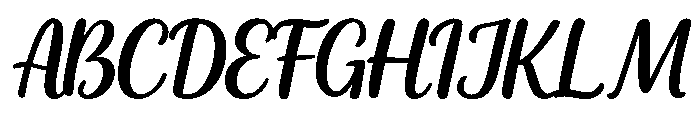 Natural Handwriting Font UPPERCASE