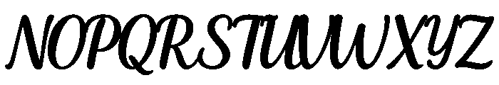 Natural Handwriting Font UPPERCASE