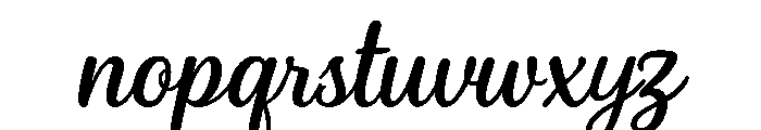 Natural Handwriting Font LOWERCASE