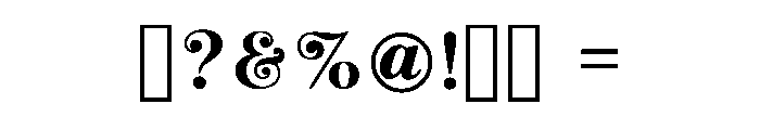 Natural Plus Regular Font OTHER CHARS