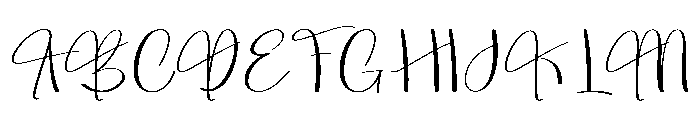 Natural Script Font UPPERCASE