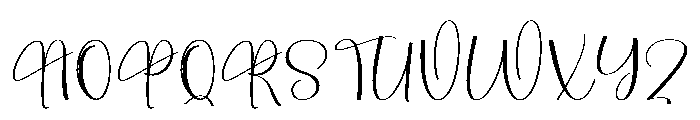 Natural Script Font UPPERCASE