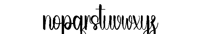 Natural Summer Font LOWERCASE