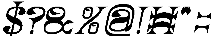 Natural Vibes Bold Italic Font OTHER CHARS