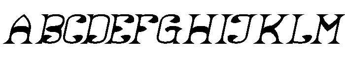 Natural Vibes Bold Italic Font UPPERCASE