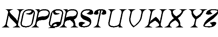 Natural Vibes Bold Italic Font UPPERCASE