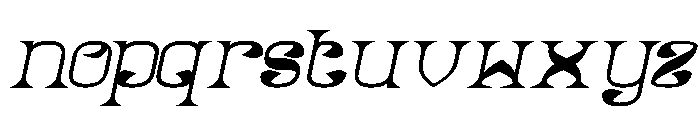 Natural Vibes Bold Italic Font LOWERCASE