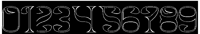 Natural Vibes-Hollow-Inverse Font OTHER CHARS