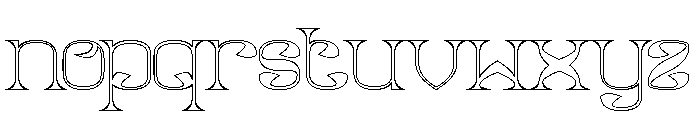 Natural Vibes-Hollow Font LOWERCASE
