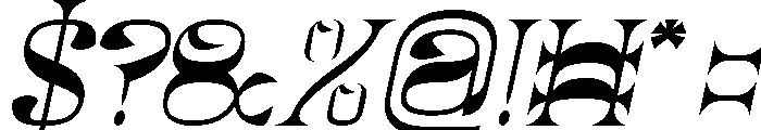 Natural Vibes Italic Font OTHER CHARS