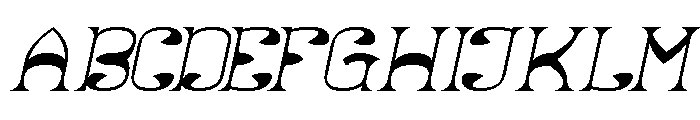 Natural Vibes Italic Font UPPERCASE