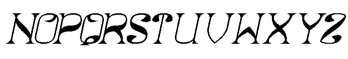 Natural Vibes Italic Font UPPERCASE