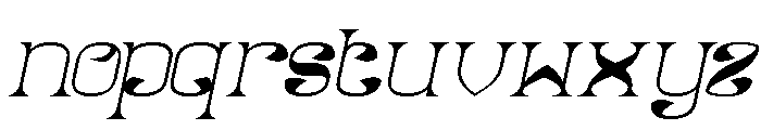 Natural Vibes Italic Font LOWERCASE