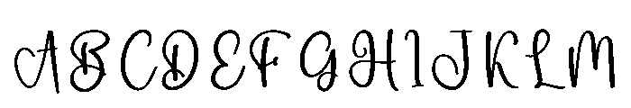 Natural Winterday Font UPPERCASE