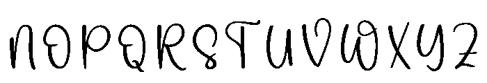 Natural Winterday Font UPPERCASE