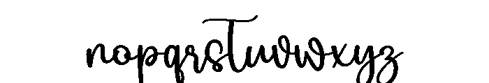 Natural Winterday Font LOWERCASE