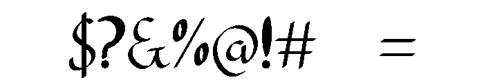 Natural style Font OTHER CHARS