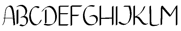 Natural style Font UPPERCASE
