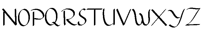 Natural style Font UPPERCASE