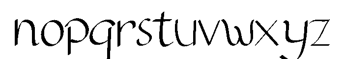 Natural style Font LOWERCASE