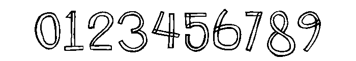 Naturally Imperfect Outline Regular Font OTHER CHARS