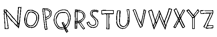 Naturally Imperfect Outline Regular Font UPPERCASE