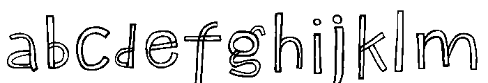 Naturally Imperfect Outline Regular FONT
