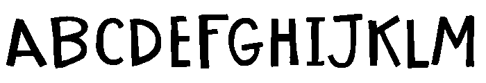 Naturally Imperfect Font UPPERCASE