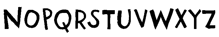 Naturally Imperfect Font UPPERCASE