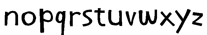 Naturally Imperfect Font LOWERCASE