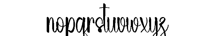 Nature Candy Font LOWERCASE