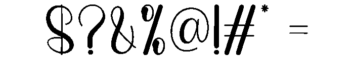 Nature Embroidery Font OTHER CHARS