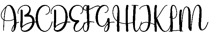 Nature Embroidery Font UPPERCASE