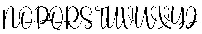 Nature Embroidery Font UPPERCASE