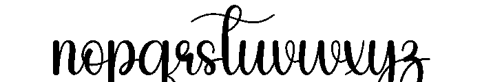 Nature Embroidery Font LOWERCASE