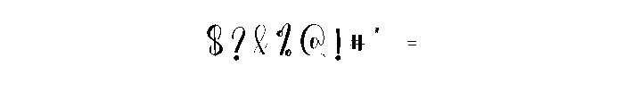 Naughty1 Font OTHER CHARS
