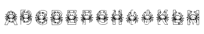 Nautical Crab Regular Font UPPERCASE