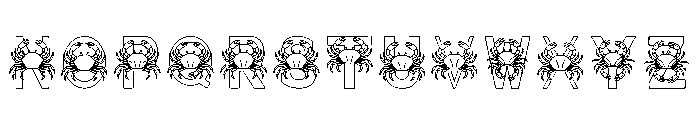 Nautical Crab Regular Font UPPERCASE